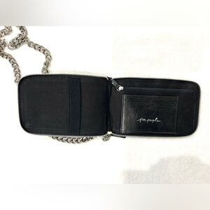 Free People Wallet chain strap and leather wallet.